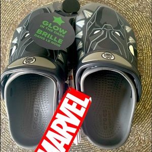 Crocs Black panther toddler  size 11